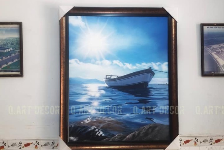VẼ TRANH  PHONG CẢNH SƠN DẦU