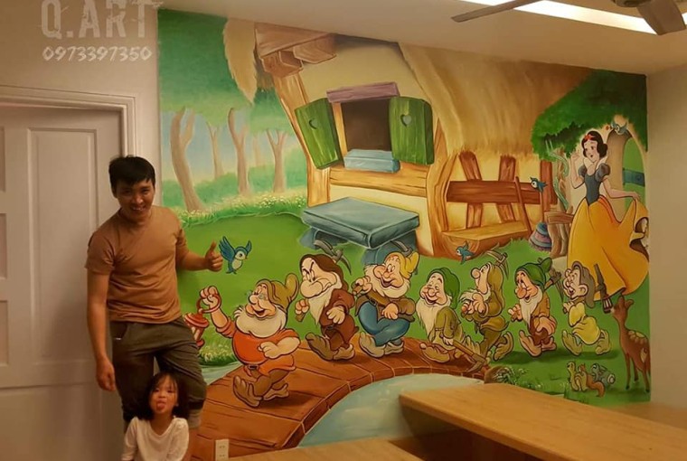 VẼ TRANH TƯỜNG  MẦM NON,PHÒNG TRẺ
