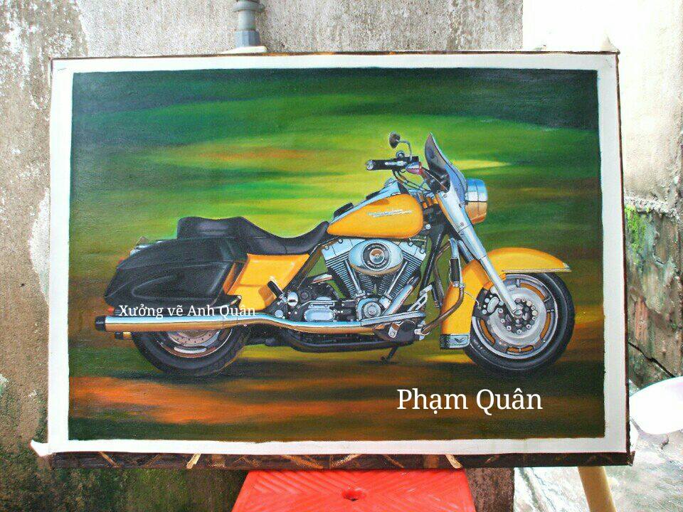 VẼ TRANH  PHONG CẢNH SƠN DẦU