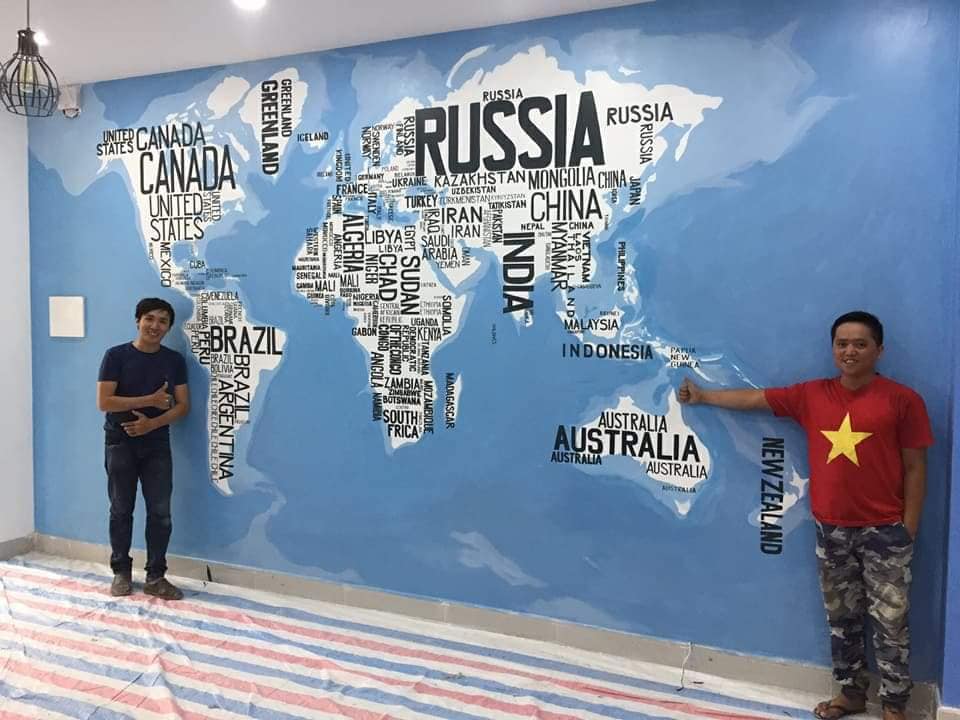 VẼ TRANH TƯỜNG CHỮ NGHỆ THUẬT