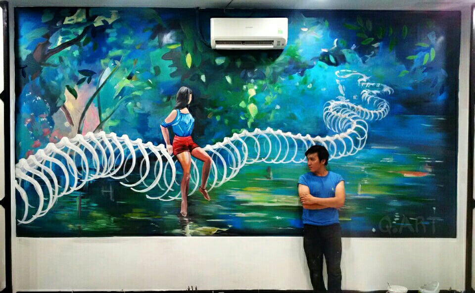 VẼ TRANH TƯỜNG 3D - VẼ TRANH 3D 